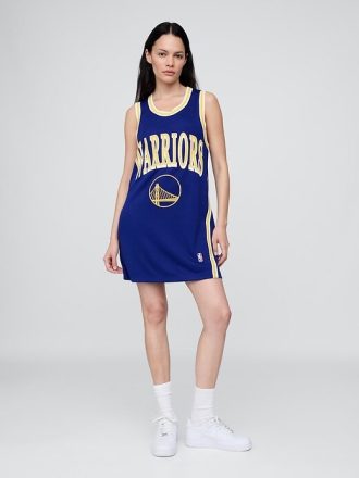 Mini abito in maglia riciclata dei Golden State Warriors NBA