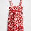 Mini abito in popeline con lacci sulla schiena