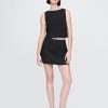 Mini gonna-pantalone in misto lino Mini gonna-pantalone in misto lino