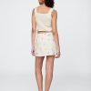 Mini gonna-pantalone in misto lino Mini gonna-pantalone in misto lino