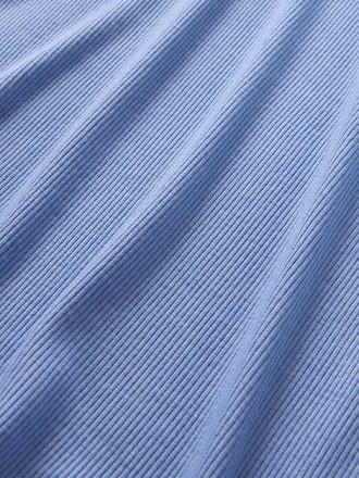 Mini maglia Henley a costine