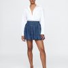 Minigonna in denim a bolle Minigonna in denim a bolle