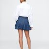 Minigonna in denim a bolle Minigonna in denim a bolle