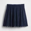 Minigonna in denim con occhielli Minigonna in denim con occhielli
