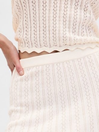 Minigonna in traforato 100% cotone
