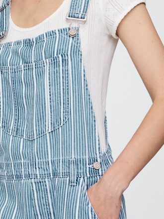 Pantaloncini a righe in denim ultrasoft