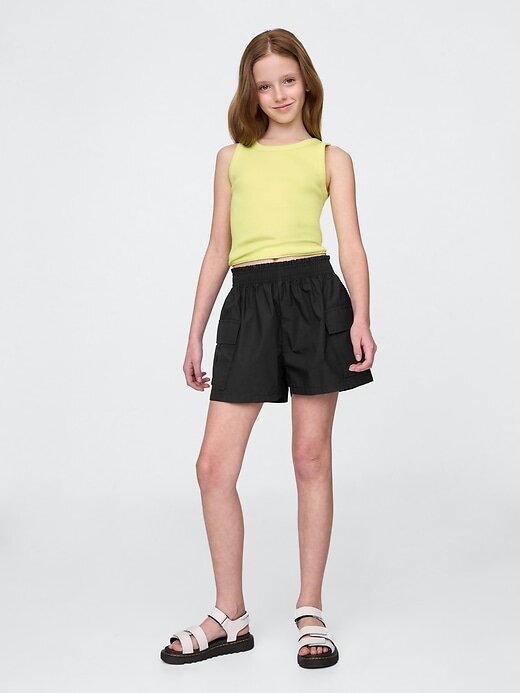 Pantaloncini cargo in popeline per bambini Pantaloncini cargo in popeline per bambini