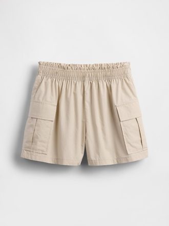 Pantaloncini cargo in popeline per bambini
