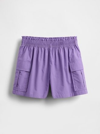 Pantaloncini cargo in popeline per bambini