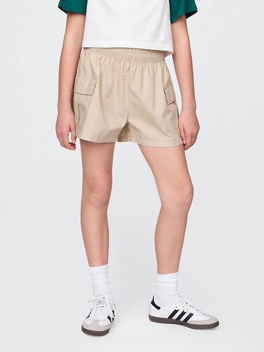 Pantaloncini cargo in popeline per bambini Pantaloncini cargo in popeline per bambini