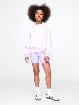 Pantaloncini da ciclista a coste per bambini