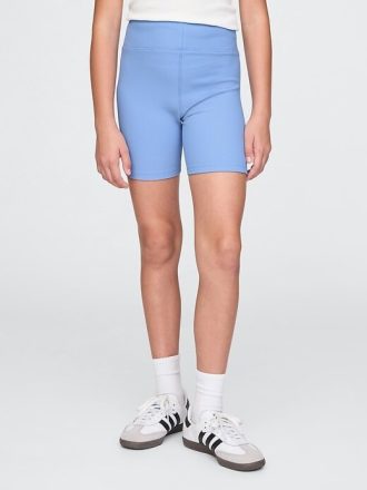 Pantaloncini da ciclista a coste per bambini
