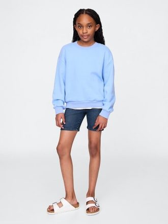 Pantaloncini da ciclista in denim per bambini