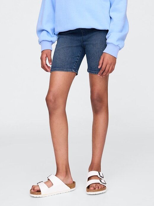 Pantaloncini da ciclista in denim per bambini Pantaloncini da ciclista in denim per bambini