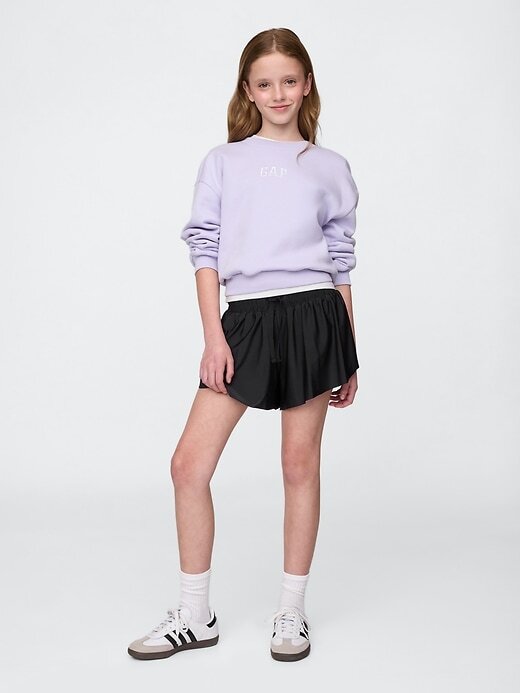Pantaloncini da corsa con orlo a farfalla per bambini Pantaloncini da corsa con orlo a farfalla per bambini
