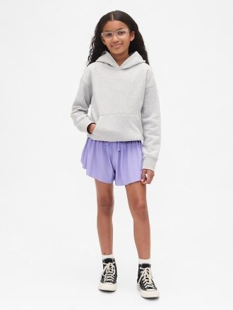 Pantaloncini da corsa con orlo a farfalla per bambini