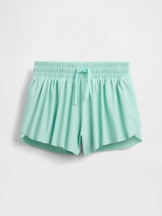 Pantaloncini da corsa con orlo a farfalla per bambini