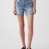 Pantaloncini da ragazza in denim a vita media da 5″ Pantaloncini da ragazza in denim a vita media da 5″