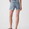 Pantaloncini da ragazza in denim a vita media da 5″ Pantaloncini da ragazza in denim a vita media da 5″