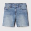 Pantaloncini da ragazza in denim a vita media da 5″ Pantaloncini da ragazza in denim a vita media da 5″