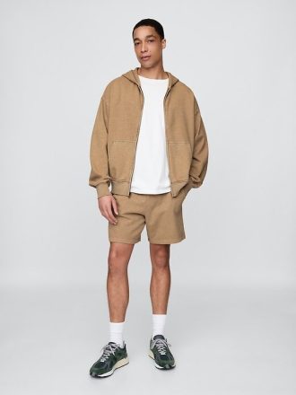 Pantaloncini da tuta in spugna francese pesante