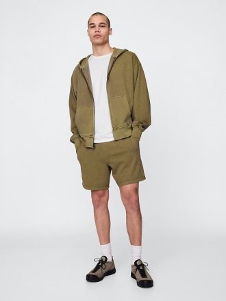 Pantaloncini da tuta in spugna francese pesante