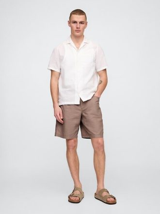 Pantaloncini Easy in lino e cotone da 9″