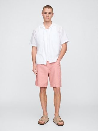 Pantaloncini Easy in lino e cotone da 9″