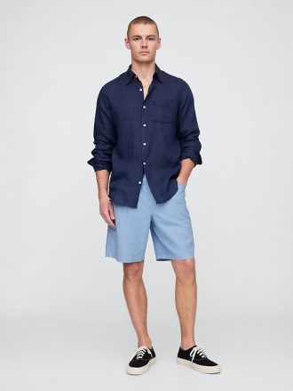 Pantaloncini Easy in lino e cotone da 9″