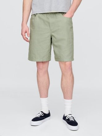 Pantaloncini Easy in lino e cotone da 9″