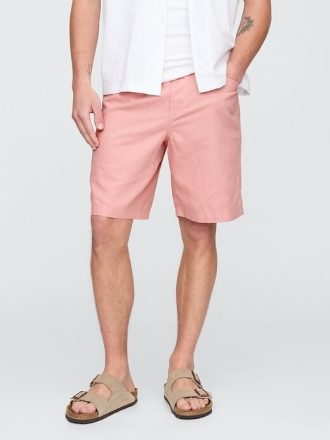Pantaloncini Easy in lino e cotone da 9″
