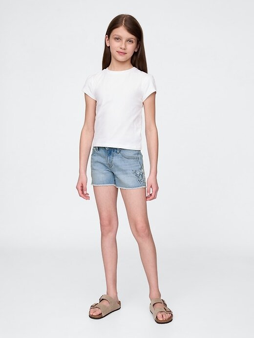 Pantaloncini in denim a vita bassa Stride per bambini Pantaloncini in denim a vita bassa Stride per bambini