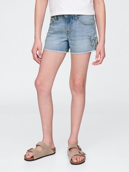 Pantaloncini in denim a vita bassa Stride per bambini Pantaloncini in denim a vita bassa Stride per bambini