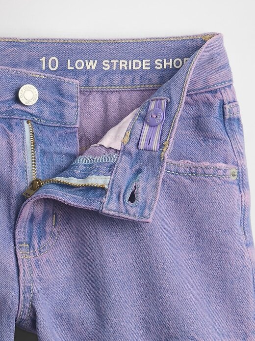 Pantaloncini in denim a vita bassa Stride per bambini Pantaloncini in denim a vita bassa Stride per bambini