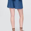 Pantaloncini in denim di garza di cotone facili da indossare Pantaloncini in denim di garza di cotone facili da indossare