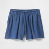 Pantaloncini in denim di garza di cotone facili da indossare Pantaloncini in denim di garza di cotone facili da indossare
