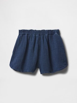 Pantaloncini in denim stropicciato per bambini