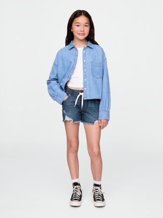 Pantaloncini in denim ultrasoft Stride Easy a vita bassa per bambini