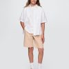 Pantaloncini in lino e cotone da 8″ per bambini