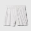 Pantaloncini in popeline di cotone biologico a righe Pantaloncini in popeline di cotone biologico a righe