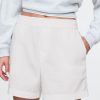 Pantaloncini in popeline di cotone biologico a righe Pantaloncini in popeline di cotone biologico a righe