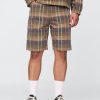 Pantaloncini in tela a quadri rilassati Pantaloncini in tela a quadri rilassati