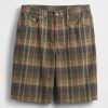 Pantaloncini in tela a quadri rilassati Pantaloncini in tela a quadri rilassati