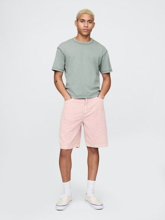 Pantaloncini in velluto a coste lavato