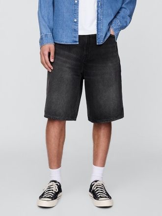 Pantaloncini larghi in denim da 10,5″