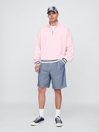 Pantaloncini larghi plissettati Gap × Malbon da 9,5″