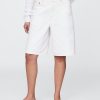 Pantaloncini lunghi in denim a vita media da 11″