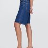 Pantaloncini lunghi in denim a vita media da 11″