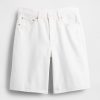 Pantaloncini lunghi in denim a vita media da 11″