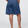 Pantaloncini lunghi in denim a vita media da 11″